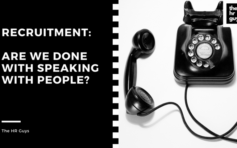 Recruitment: Are We Done With Speaking With People?